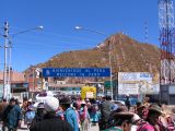 The border between Bolivia and Peru