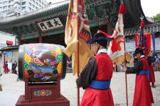 Big drums at Daehanmun gate in Seoul