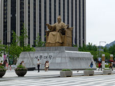 King Sejong statue in Seoul