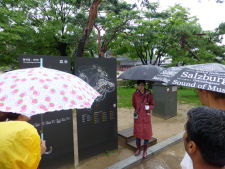 Sightseeing in the rain at Changdeokgung Palace in Seoul