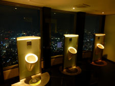 Toilet with a view at N Tower in Seoul