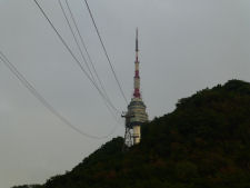 View to the N Tower from the cable car