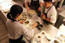 Teamwork to complete food at Gallery VASK in Manila