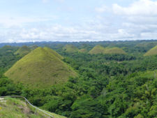 View to Chocolate Hills in Bohol