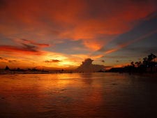 Dramatic sunset at Boracay