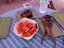 Lunch during our snorkling trip to Balicasag island was very good