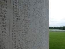 Names at Manila American Cemetery and Memorial